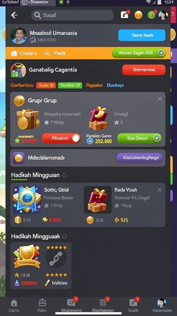 pk95 - Screenshot fitur event khusus yang sedang berlangsung.
